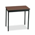 Barricks Mfg Co Barricks, Utility Table, Rectangular, 30w X 18d X 30h, Walnut/black UT183030WA